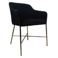 thumbnail image 1 of SILLA OCASIONAL ÓRVEL VELVET NEGRO PATAS GOLD, 1 of 4
