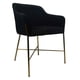 thumbnail image 1 of SILLA OCASIONAL ÓRVEL VELVET NEGRO PATAS GOLD, 1 of 4