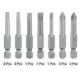 thumbnail image 3 of Uxcell 12Pcs Juego de Puntas de Destornillador 2" Longitud Magnética Ranurada Phillips Torx, 3 of 6
