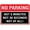 Warning Sign 4, variant on No Parking in Front of Garage Keep Clear Sign - 8"x12" Rustproof Aluminum Metal Sign, Multicolor