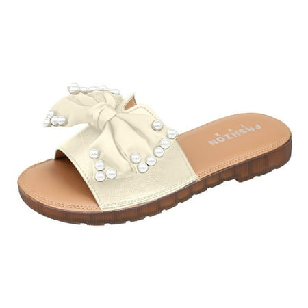 

Sandals For Women Ladies Fashion Solid Flat Slippers Sandals Casual Shoes Knee High Slipper Socks for Women Women Plush Bear Slippers