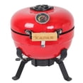 thumbnail image 5 of Portable Ceramic BBQ Charcoal Grill 12 inch, Max 800°F, Easy to carry, for Outdoor Cooking, Picnic, Patio, Backyard, 5 of 7