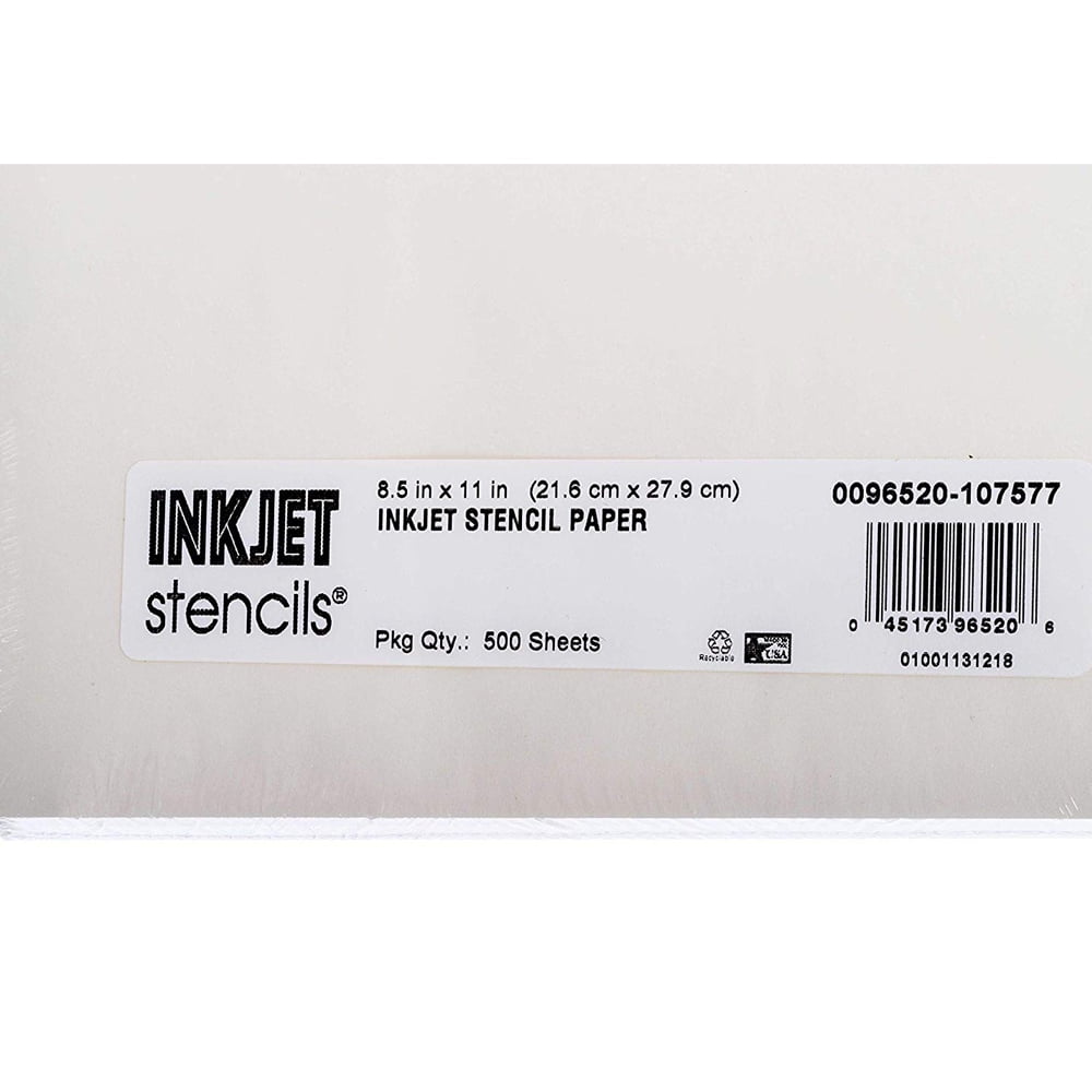 InkJet Stencil Tracing Paper - 8.5" x 11" (1 Ream/500 Sheets)