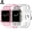 Clear+ClearPink, variant on DABAOZA Breathable Crystal, Apple Watch Series 8/7/6/SE/5/4/3/2/1 Watch Bands, 42mm-45mm, (2 Pack)