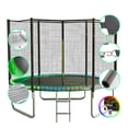 thumbnail image 1 of Trampolín Brincolín Premium 8 ft 2.43m con Luces LED Tubular Reforzado Uso Rudo Jardín Enyz, 1 of 9