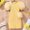 Yellow, variant on ZZwxWA Summer Saving Small and Medium-sized Girls' Lightweight Short Sleeved Round Neck Solid Color Bag Dress Newborn Girl Outfits