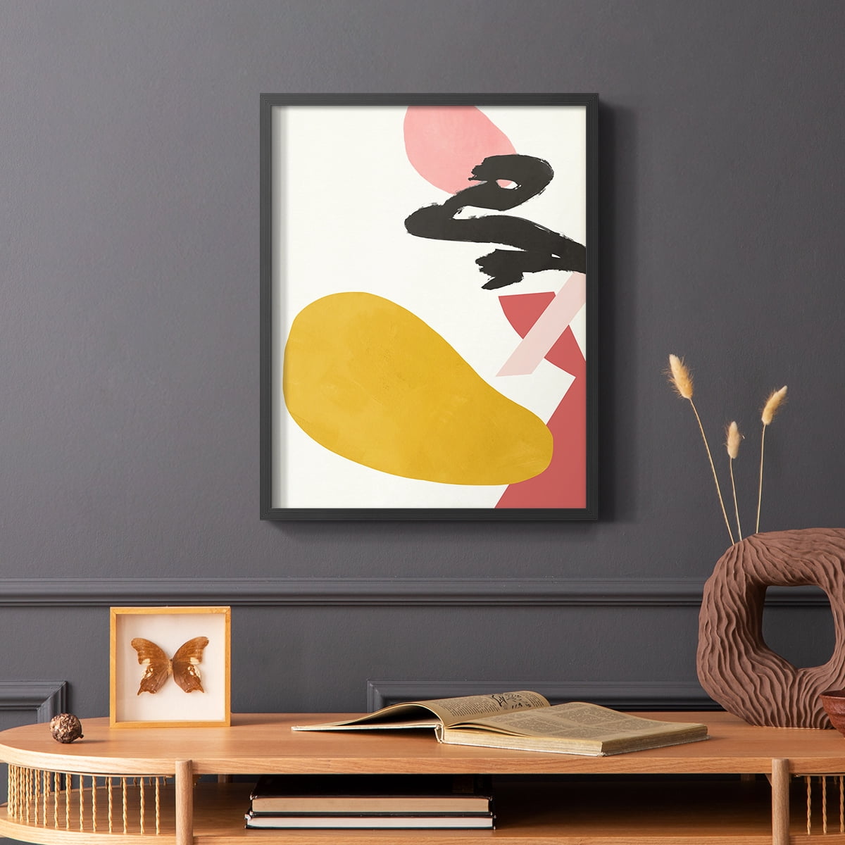 Bright Boy I Framed Print in Black Solid Wood Framed Print No Nail Hanging