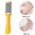 thumbnail image 4 of Foot File Stainless Steel Dead Polish Smooth Skin Callus Removal Plastic Handle Scraper Professional Portable Household Pedicure Beauty Yellow, 4 of 7