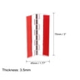 thumbnail image 2 of Uxcell 4Pack 75x45mm Acrylic Hinges Self Adhesive Clear Folding Hinge with Metal Shaft, 2 of 6