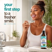 GuruNanda Farmed Mint Oil Pulling Mouthwash with Essential Oils & Vitamins, 8 fl oz