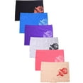 thumbnail image 2 of GILBIN'S Women Seamless Stretch Boyshort Panties Various Styles (Pack of 6) (Love Me), 2 of 6