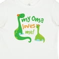 thumbnail image 4 of Inktastic My Oma Loves Me Dinosaur Boys Baby T-Shirt, 4 of 5
