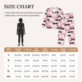 thumbnail image 4 of Sikiie pink fish hearts Pajamas Set Long Sleeve Sleepwear Womens Button Down Nightwear Pj Sets-XX-Large, 4 of 7
