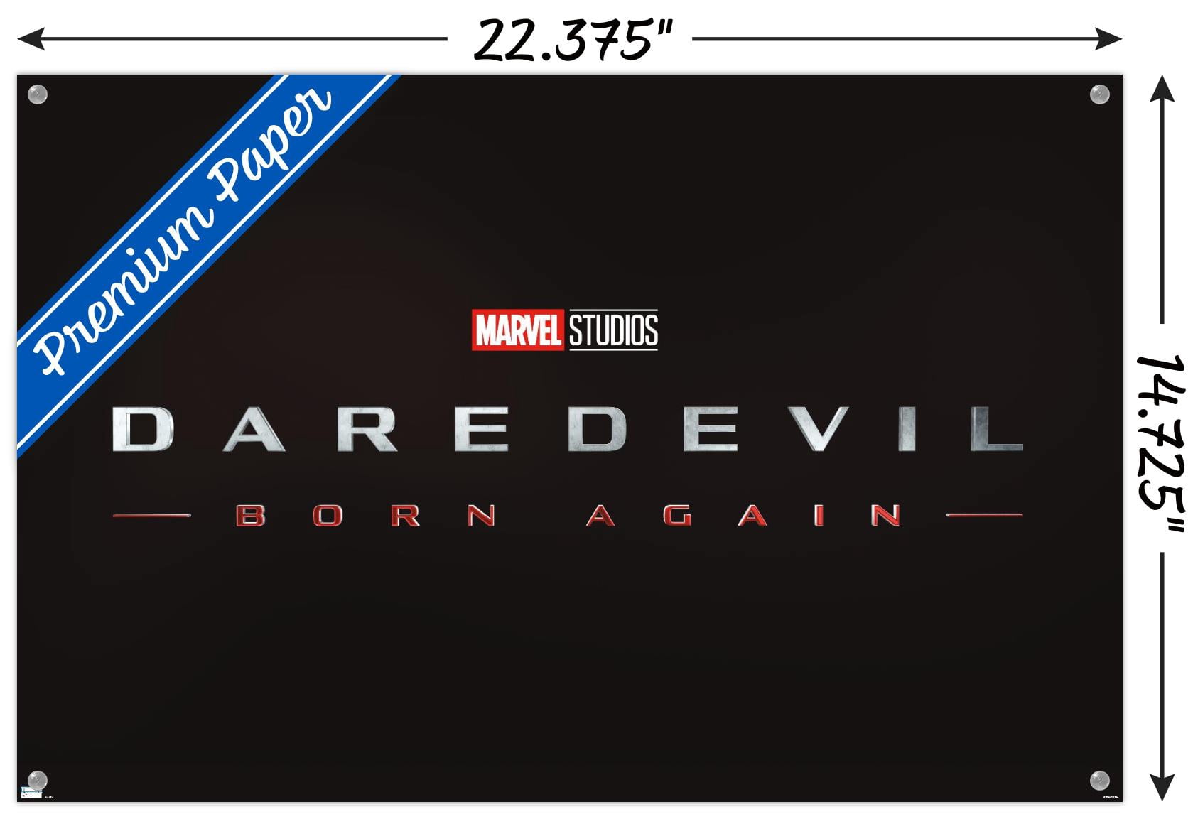 Marvel Daredevil: Born Again - Logo Wall Poster with Push Pins, 14.725" x 22.375"