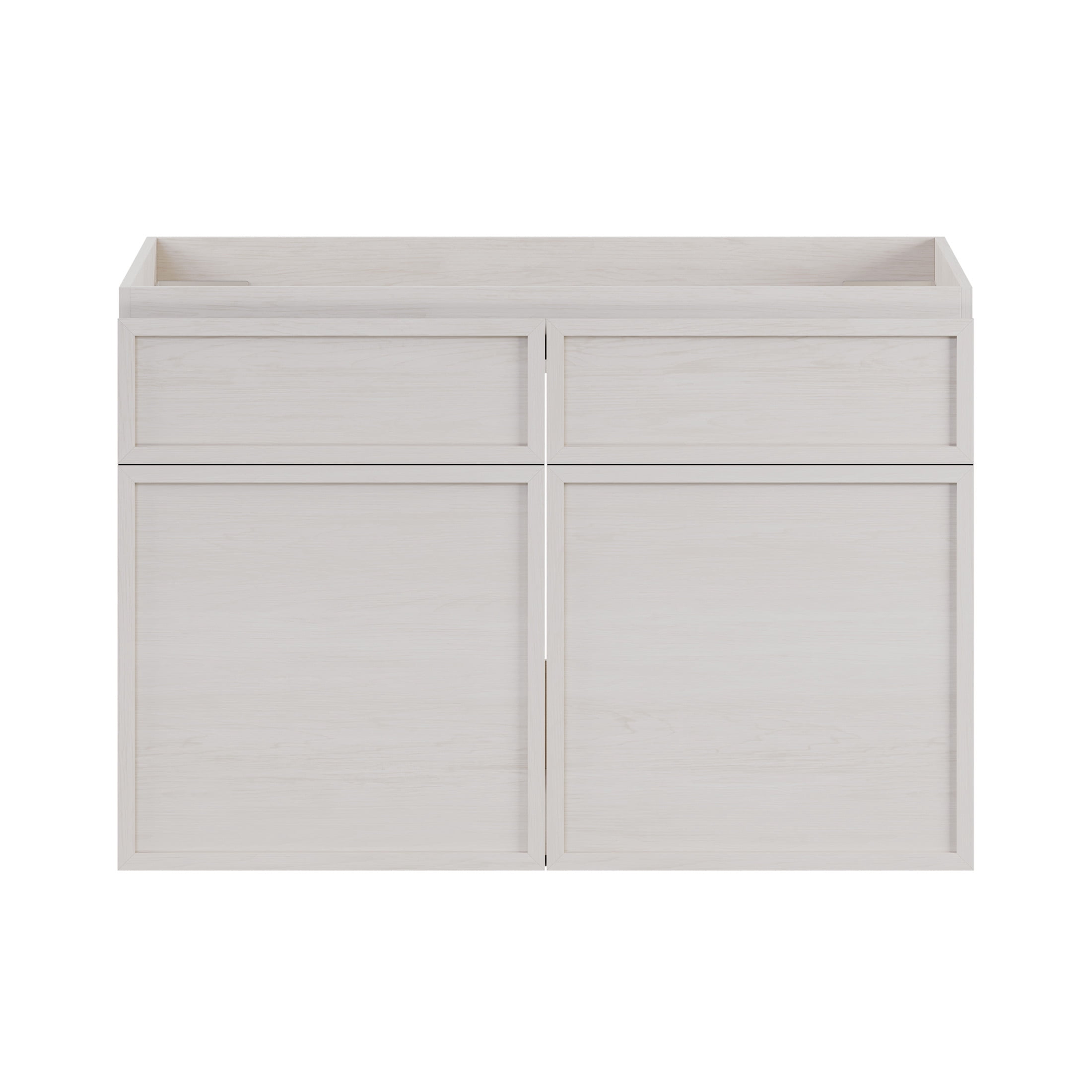 St. Tropez 30" Wall-Mounted Bathroom Vanity Cabinet without Top in White Oak