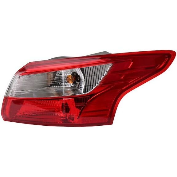 Right Tail Light Assembly - Compatible with 2012 - 2014 Ford Focus Sedan 2013