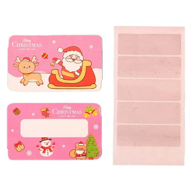 SharkTRUE 20pcs Cartoon Christmas Reward Scratch Card Fun Student Cards Kindergarten Lottery Lucky Game