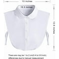 thumbnail image 6 of YEKEYI Detachable Dickey Collar Blouse for Women, Fake Half Shirts Faux False Collar for Girls Favors, 6 of 7