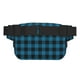 thumbnail image 3 of Fotbe Blue Black Plaid Cangurera Cuadrada con Estampado de Doble Capa, Bolsa de Cintura Ajustable Mini para Hombres y Mujeres, 3 of 9
