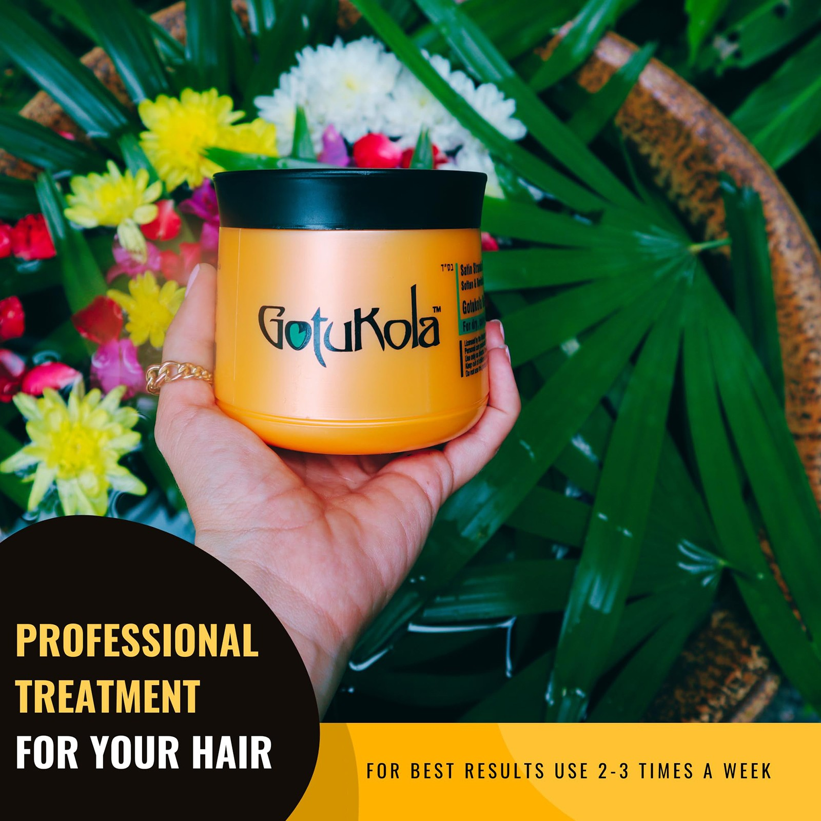 Gotukola Keratin Hair Mask Deep Hydrating for Dry Colored And