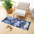 thumbnail image 5 of Bath Mat Soft Plush Non-Slip Absorbent Bathroom Rugs 39"x20" Seahorse Jellyfish Coral, 5 of 8