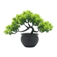 thumbnail image 2 of bonsái artificial, plantas de imitación, adornos de plantas realistas para el hogar, planta en maceta Artificial para decoración de estantería Verde, 2 of 8