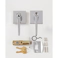 thumbnail image 3 of Sure-loc Basel-Square Lever Clear/Silver Chrome Finish, 3 of 5