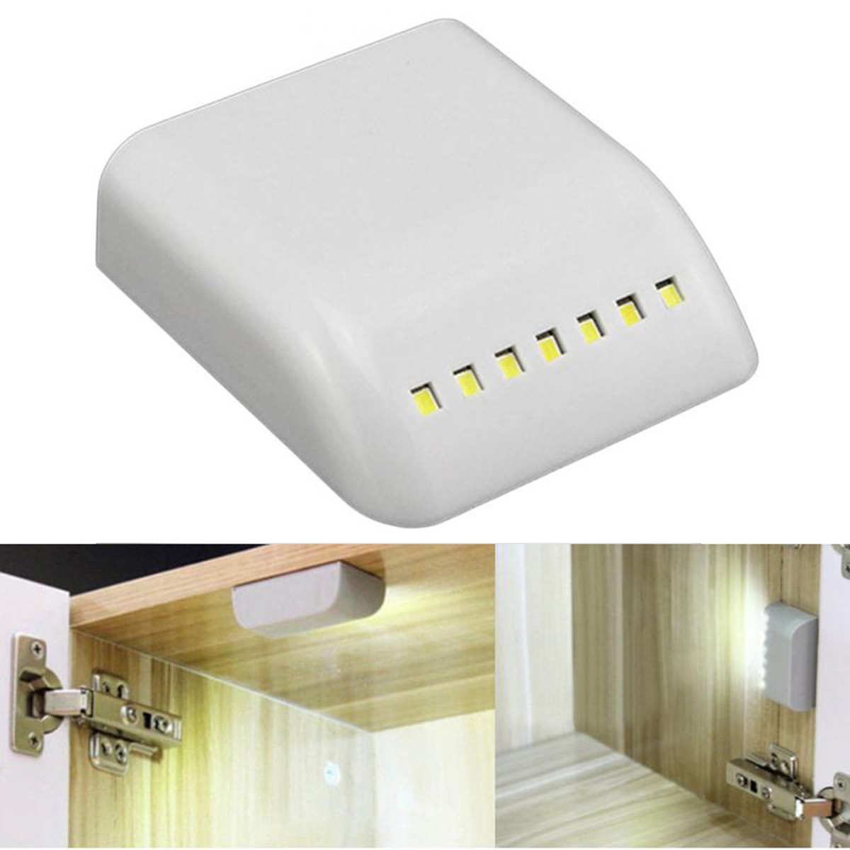 Motion Sensor Under Light 7 LED Battery Operated Closet Light