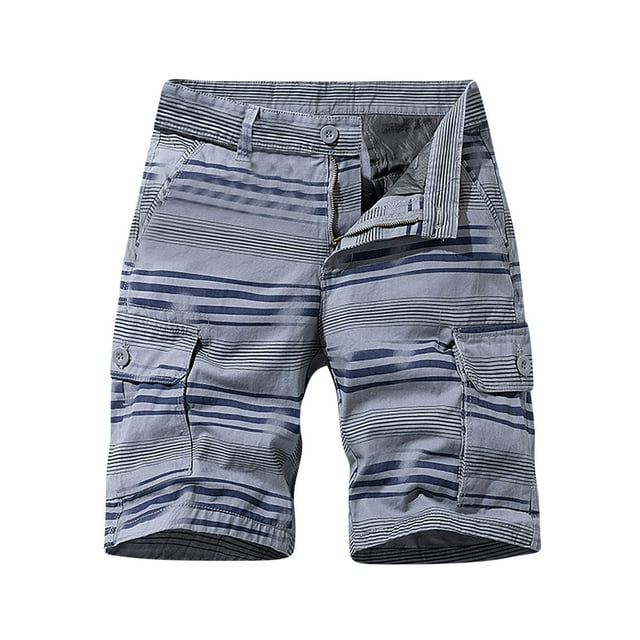 Birdeem Mens Plus Size Cargo Shorts Multi-Pockets Relaxed Summer Beach Shorts Pants