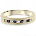 thumbnail image 4 of Pompeii 1/3ct Diamond & Blue Sapphire Anniversary Wedding Ring 14k Yellow Gold (G/H,I1), 4 of 4