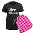 thumbnail image 5 of CafePress - Wee Lass Shamrock Women's Dark Pajamas - Women's Short Sleeve Print T-Shirt and Pants Dark Cotton Pajama Set, 5 of 7