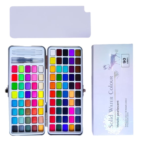 Professional Watercolor Paint Set, Travel-Friendly Design for Beginners & Professionals, Includes Drawing Tools & 5 Watercolor Papers