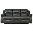 thumbnail image 2 of Titan Furnishings 82" Transitional Faux Leather Reclining Sofa in Gray, 2 of 16