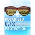 thumbnail image 3 of TINHAO Fit Over Glasses Sunglasses with Hard Case, Wrap Around Cat-Eye Polarized Wear Over Rx Glasses, UV400 Protection, Gift Ready, 3 of 8