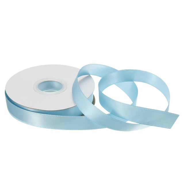 Cinta de raso Unique Bargains 15mm 50 yardas Sólido Claro azul