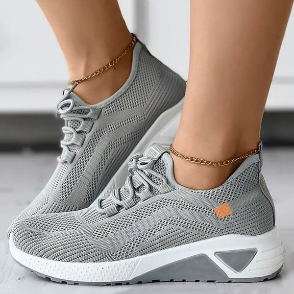 Fdrone Women's Slip-on Orthopedic Plantar Fasciitis Workout Non Slip Soft Sole Work Air-Cushion Walking Shoes Tennis Running Sneakers Lightweight Casual Comfort Gym Trainers