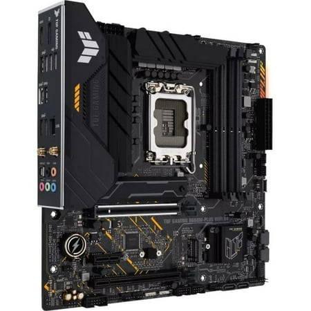ASUS TUF B660M-PLUS WiFi D4 LGA 1700(Intel 12th Gen) mATX Gaming Motherboard (PCIe 5.0,DDR4,2xPCIe 4.0 M.2 Slots,WiFi 6,2.5 Gb LAN,Front USB 3.2 Gen 1 Type-C,Two-Way AI Noise Cancelation)