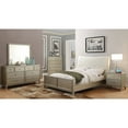 thumbnail image 4 of Furniture of America Arial Diamond Tufted Leatherette Queen Bed, Silver Gray, 4 of 4