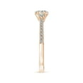thumbnail image 3 of ANGARA Natural 0.21 Ct. Diamond Classic Ring in 14K Rose Gold for Women (Ring Size: 11.5), 3 of 9