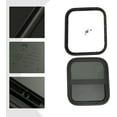 thumbnail image 2 of FETCOI RV Window Teardrop Universal Black Vertical Sliding Window for RV with Sheet Metal Thickness of 2-6mm/0.08-0.24inch or 48-55mm/1.89-2.17inch, 2 of 9