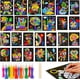 thumbnail image 1 of Kit de Arte de Arena con 26 Tarjetas de Dibujos Animados y 12 Colores para Manualidades Infantiles, Set de Juguetes Educativos, 1 of 8