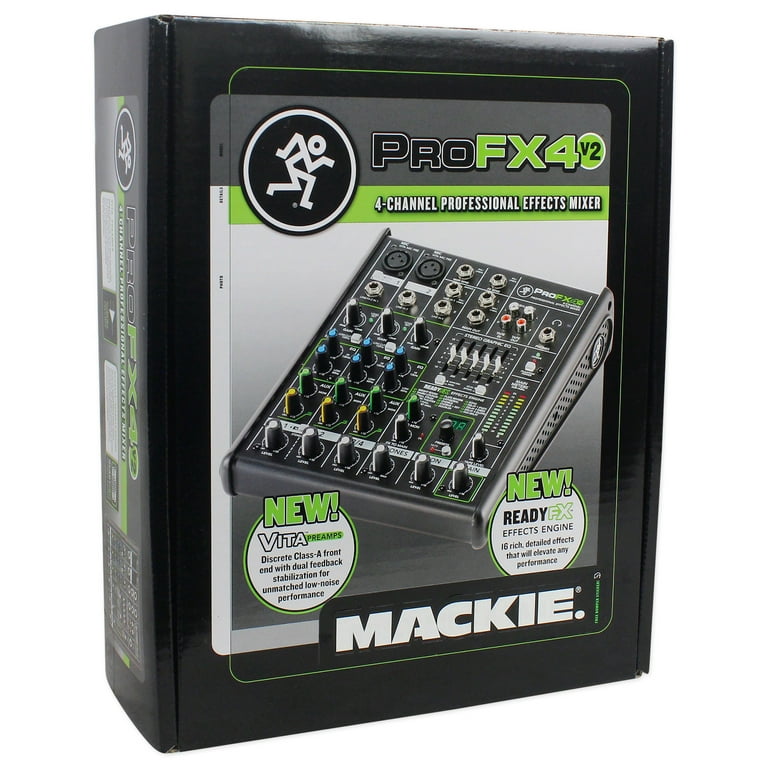 Mackie PROFX4v2 Pro 4 Channel Compact Mixer w/ FX PROFX4 V2+ Mackie PROFX4v2 Pro 4 Channel Compact Mixer w/ FX PROFX4 V2+