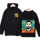 thumbnail image 3 of Sudadera con capucha para niños con estampado de Messi de otoño, sudadera de terciopelo, ropa deportiva informal, parte superior negra adecuada para niños y niñas, 3 of 5