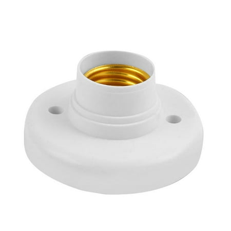 

Kotyreds 5pcs 220V E27 Lamp Holder Home Corridor Stair Round Light Bulb Socket Base White