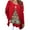 Red fall sweatshirt for women, variant on USSUMA Tunic Tops for Women Loose Fit, Womens Teen T Shirts Long-Sleeve V-neck Daily 2022 Bohemian Tees Loose Comfy Blouse Landscape Colorful Printing Tees