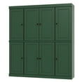 thumbnail image 6 of Palace Imports 100% Solid Wood Kitchen Pantry Storage Cabinet with Solid Doors, Adjustable Shelves and 2-Drawers, Green, 6 of 6
