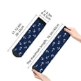 thumbnail image 2 of Goofa Nautical Themed Simple Anchors Pattern Non Slip Socks with Grips for Elderly, Crew Socks Yoga Hospital Socks Cushioned Sole Gripper Socks for Men Women, 2 of 5