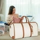 thumbnail image 1 of Bolsa de Viaje para Ropa, Bolsa Grande de Cuero para Mujer, Bolsas de Viaje para Ropa con Funda para Zapatos, Maleta Colgante 2 En 1, Bolsas de Viaje para Trajes, Regalos para Mujer, 1 of 5