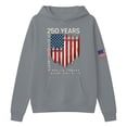 thumbnail image 4 of Allover Print Sweatshirts for Women Crew Neck Long Sleeve Loose Fit Casual Pullover Top Grey M, 4 of 4