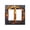 Double Toggle Screwless, variant on Peace Sign Stained Glass Art Toggle Outlet Wall Plate Decorative Electrical Outlet Light Switch Cover Switchplate